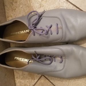 Cute grey loafer shoes